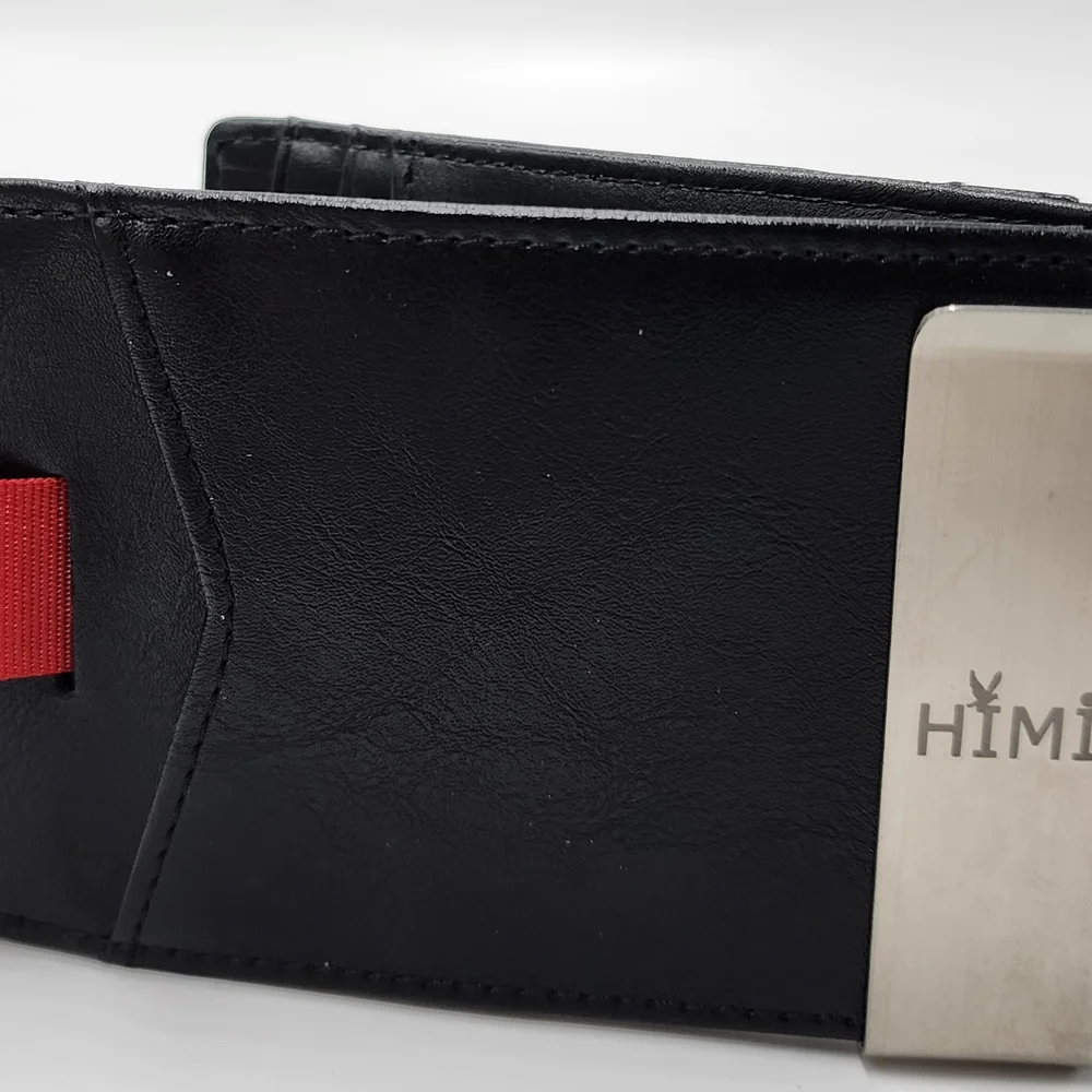 HIMI Men's Wallet Black Leather Bifold - NWOT